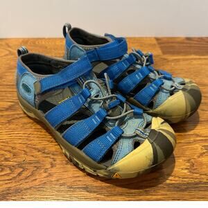 KEEN Big Kids Newport H2 Water & Hiking Sandals – Blue – Size 5 Outdoor Gear